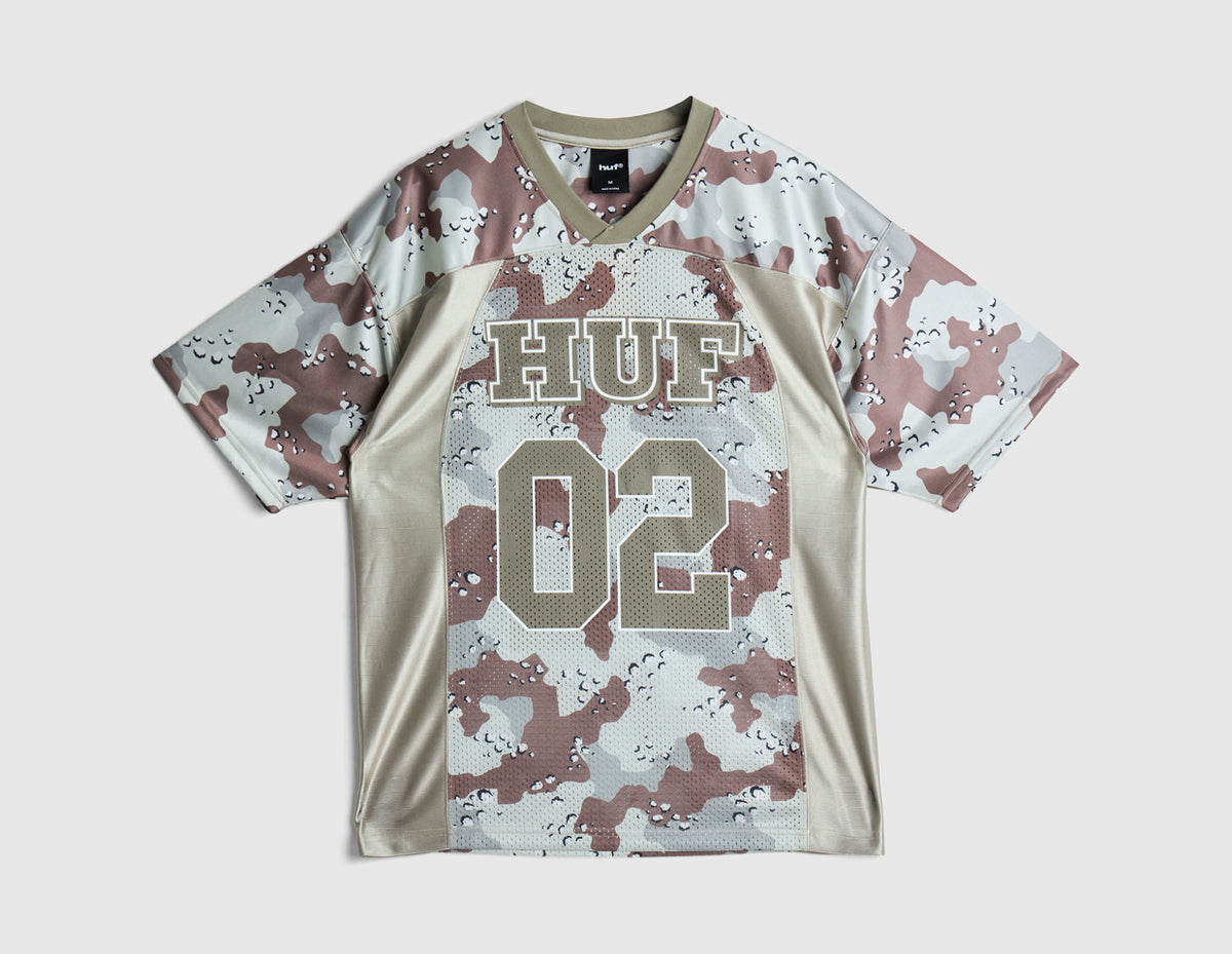 HUF Camo Football Jersey / Brown
