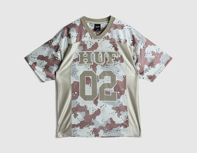 HUF Camo Football Jersey / Brown