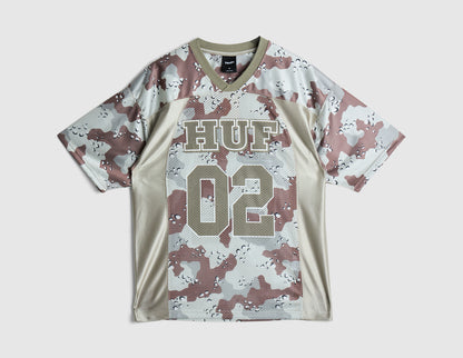 HUF Camo Football Jersey / Brown