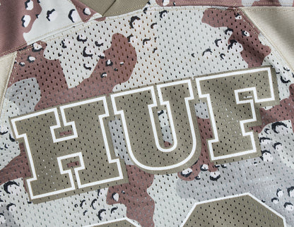 HUF Camo Football Jersey / Brown
