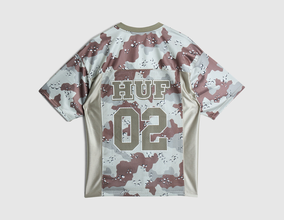 HUF Camo Football Jersey / Brown