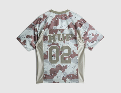 HUF Camo Football Jersey / Brown