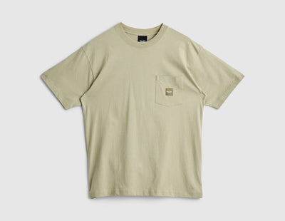 HUF Box Logo Pocket T-Shirt / Tan