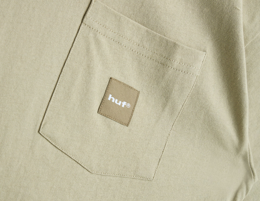 HUF Box Logo Pocket T-Shirt / Tan