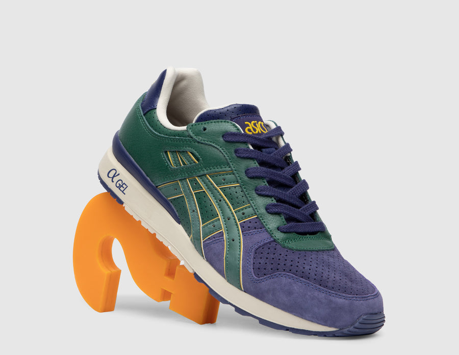 Purple and green asics outlet
