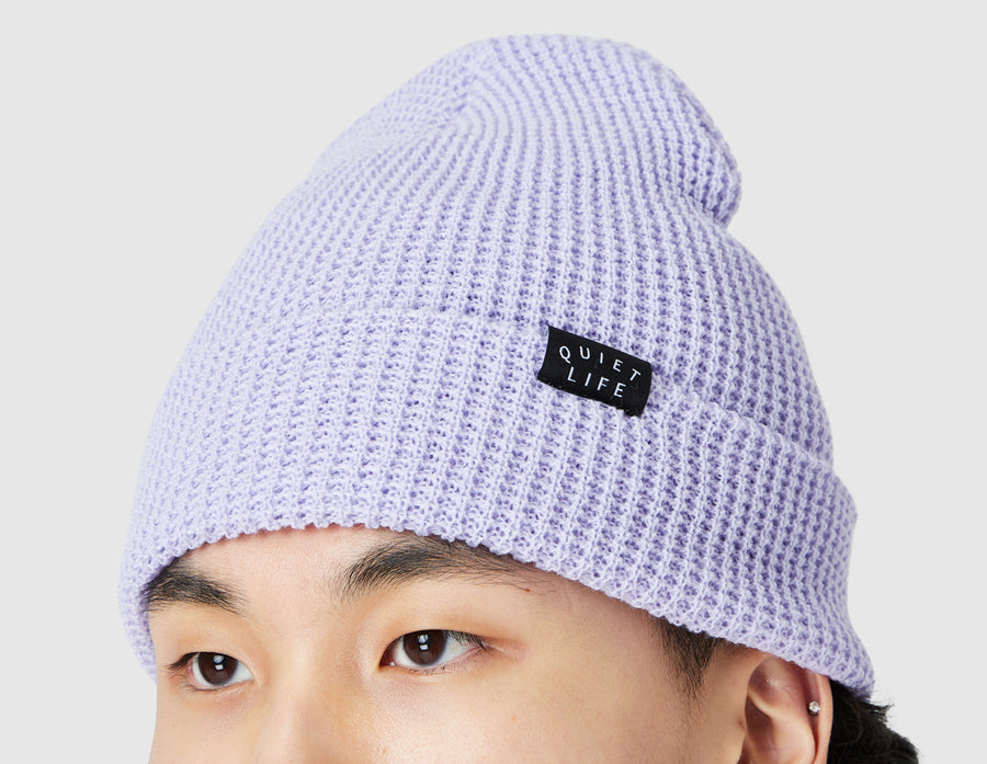 Quiet Life Waffle Beanie / Lilac