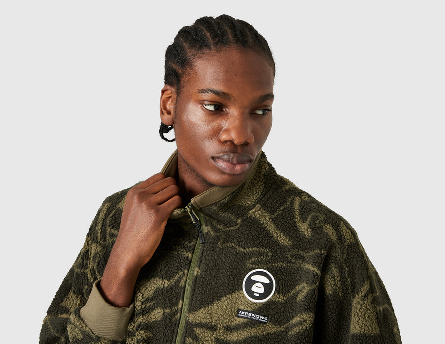 AAPE Now Boa Fleece Zip Up Sweater / Camo – size? Canada