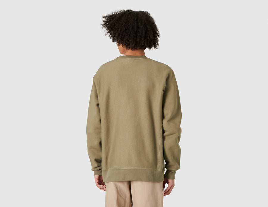 Alltimers Midtown Heavyweight Embroidered Crewneck / Olive