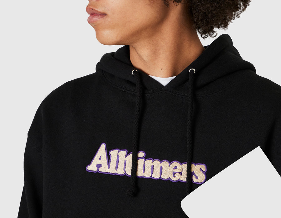 Alltimers Broadway Embroidered Pullover Hoodie Black
