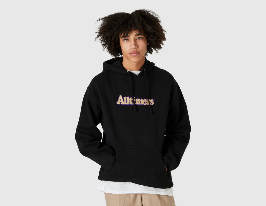 Alltimers Broadway Embroidered Pullover Hoodie Black