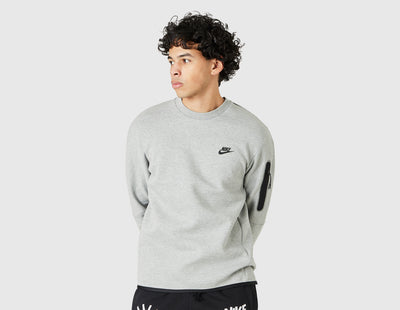 Nike Sportswear Tech Fleece Crew Sweatshirt Dark Grey Heather / Black