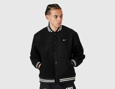 Nike Sportswear Authentics Varsity Jacket Black / White