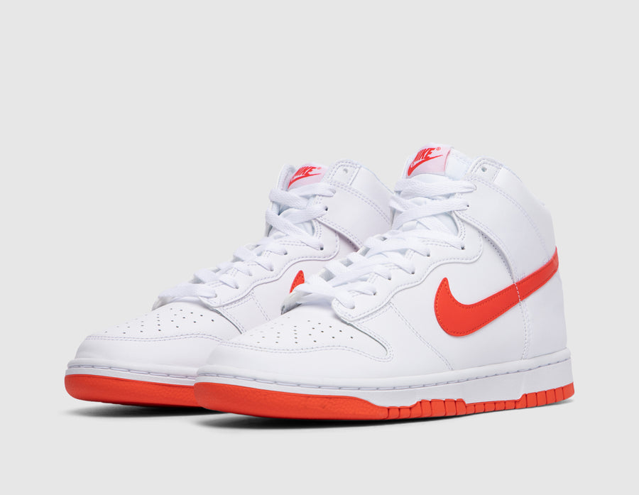 Nike Dunk High Retro White / Picante Red