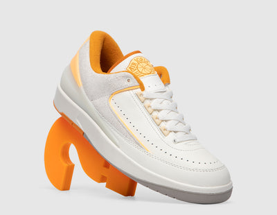 Jordan 2 Retro Low Sail / Melon Tint - Light Curry - Sneakers