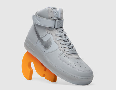 Nike Air Force 1 High ’07 PRM Wolf Grey / Metallic Silver - Volt - Sneakers - SNEAKER
