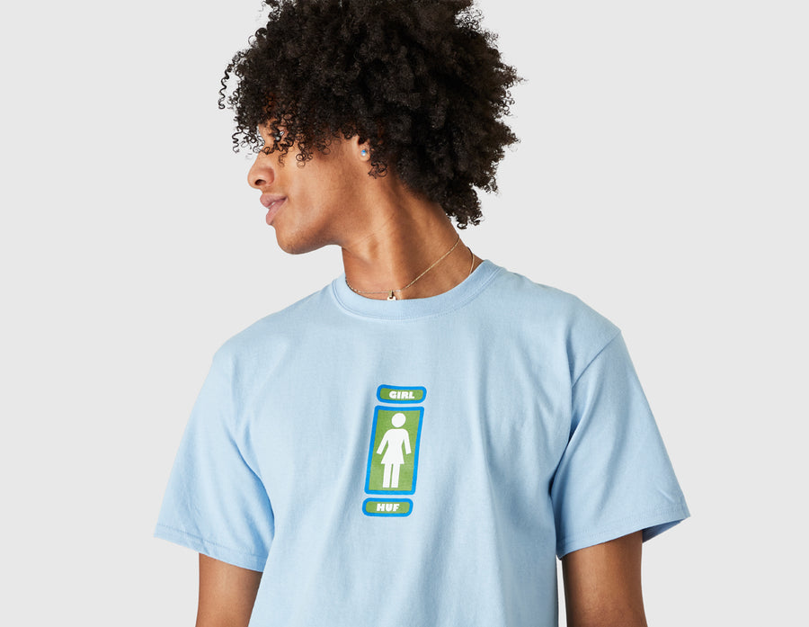 HUF x Crailtap Springwood T-shirt / Light Blue