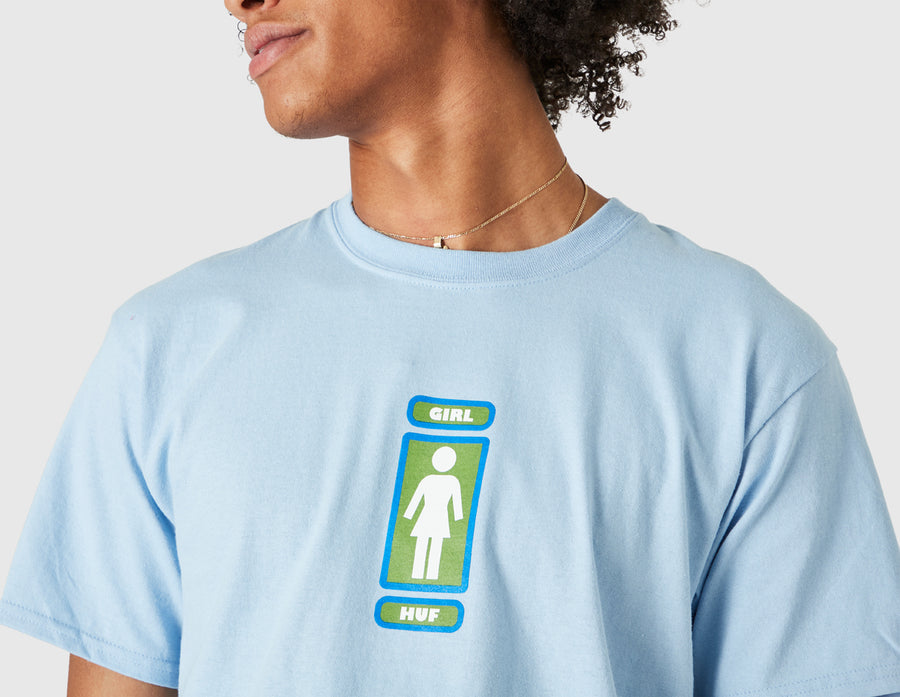 HUF x Crailtap Springwood T-shirt / Light Blue