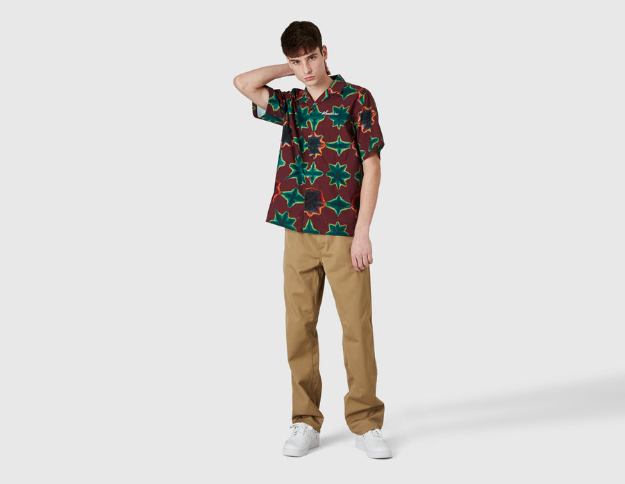 Pleasures Sulfur Button Down Shirt / Red