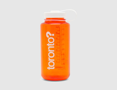 size? Toronto Nalgene Water Bottle White / Orange