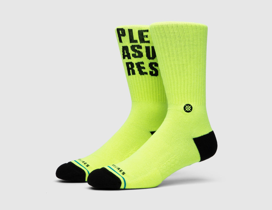 Stance x Pleasures Crew Socks / Yellow