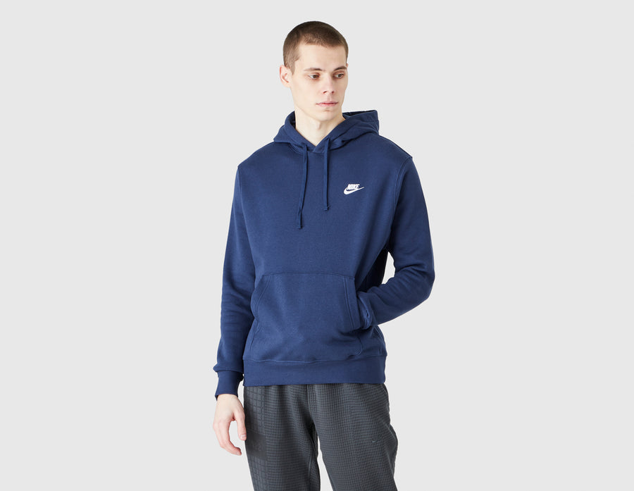 Men's Nike Midnight Navy/White Sportswear Club Fleece Pullover Hoodie  (BV2654 410) - XL 