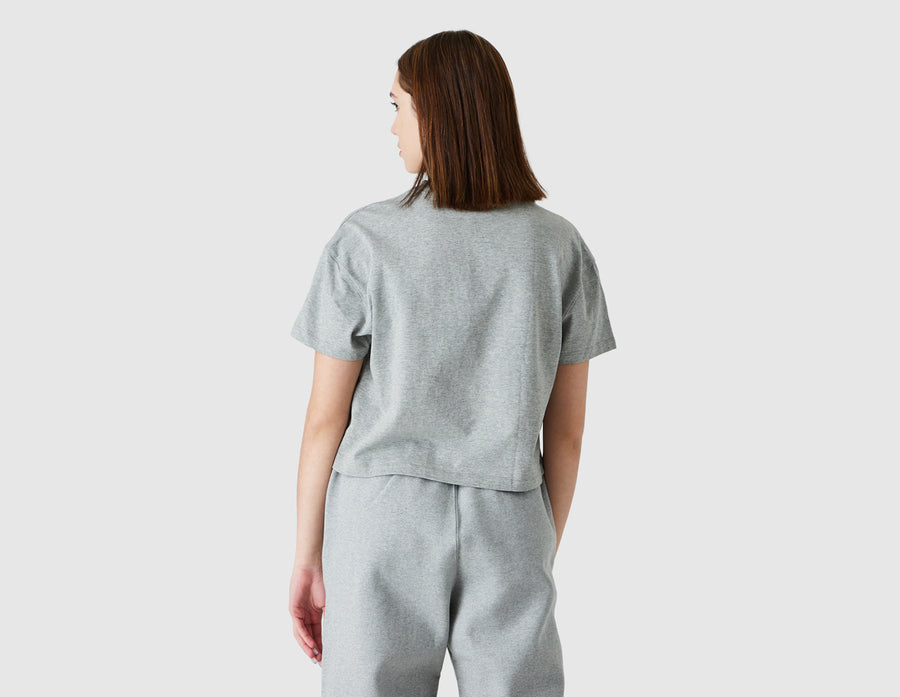 NikeLab Women’s Swoosh T-shirt Dark Heather Grey / White