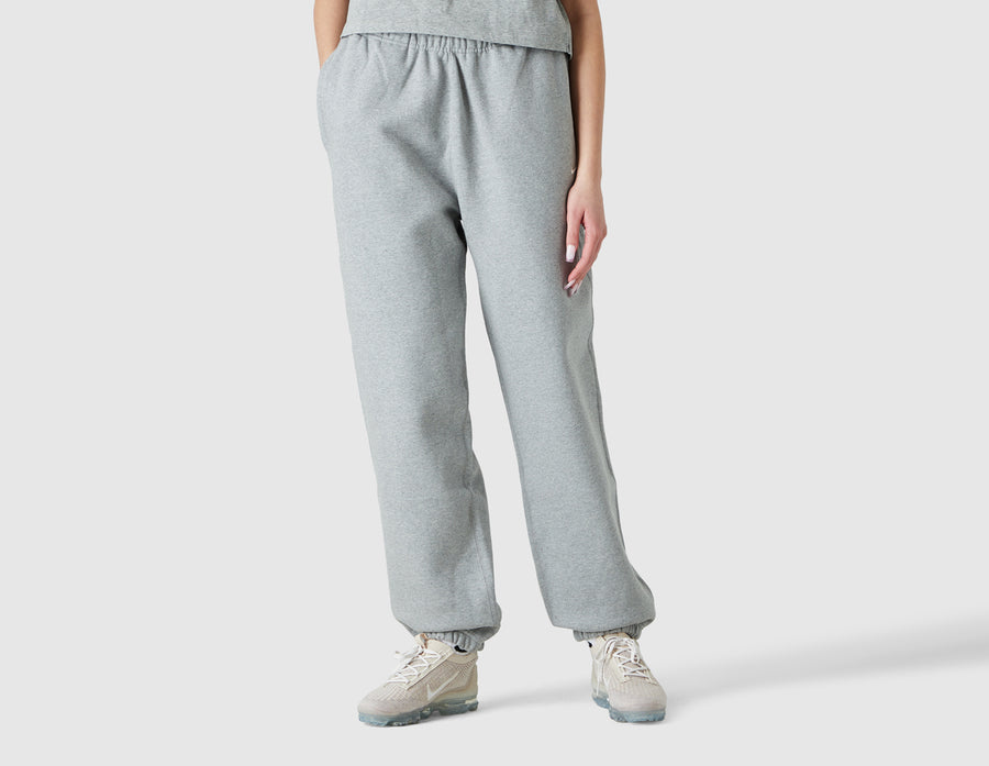 Nike Women's Solo Swoosh Fleece Pants Dark Heather Grey / White