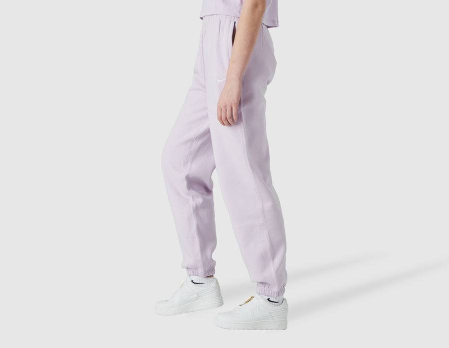 Nike Women's Solo Swoosh Fleece Pants Doll / White