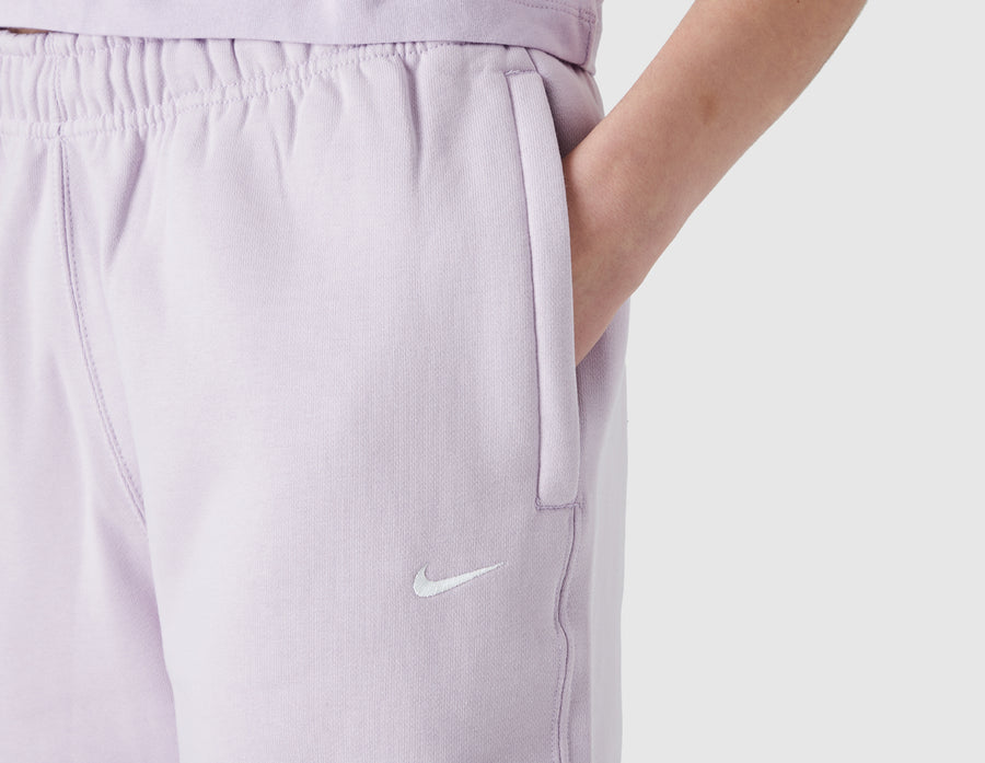 Nike Women's Solo Swoosh Fleece Pants Doll / White