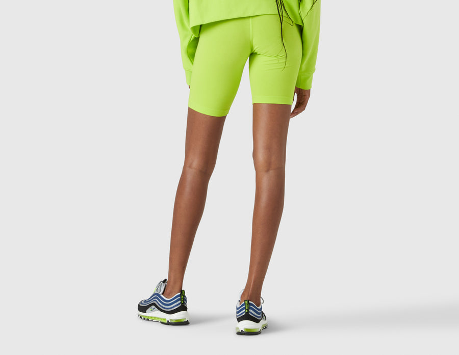 Nike Sportswear Women's Essential Mid-Rise Bike Shorts Atomic Green / White