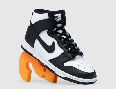 Nike Dunk High Retro White / Black - Total Orange - Sneakers