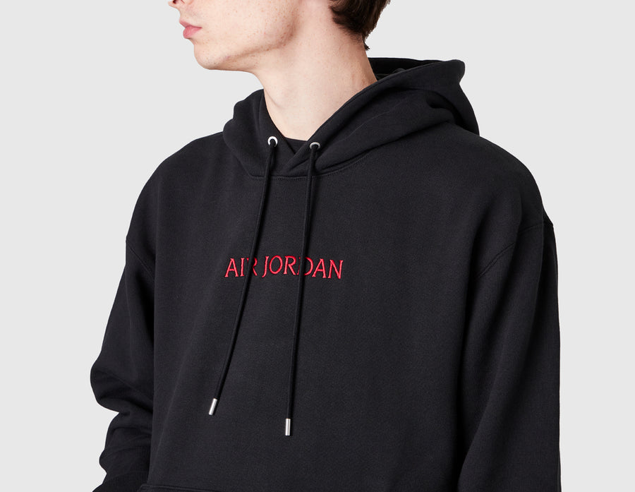 Jordan hoodie black sale and red