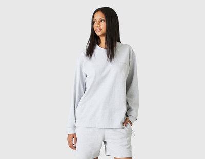 adidas Originals x Pharrell Williams Basics Unisex Long Sleeve T-shirt / Light Grey Heather