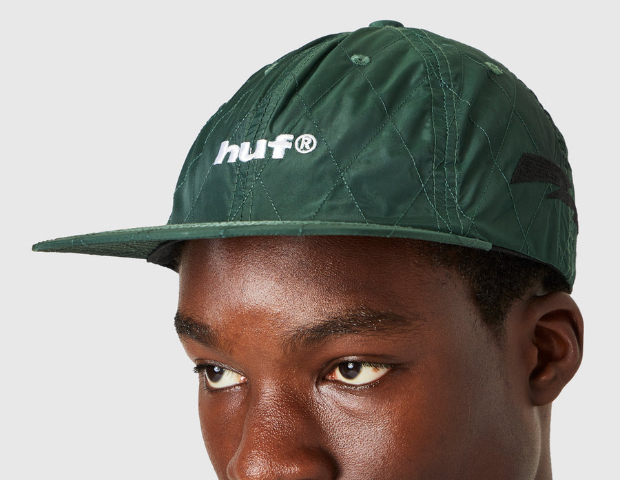 HUF Lightning Quilted 6-Panel Hat / Forest Green