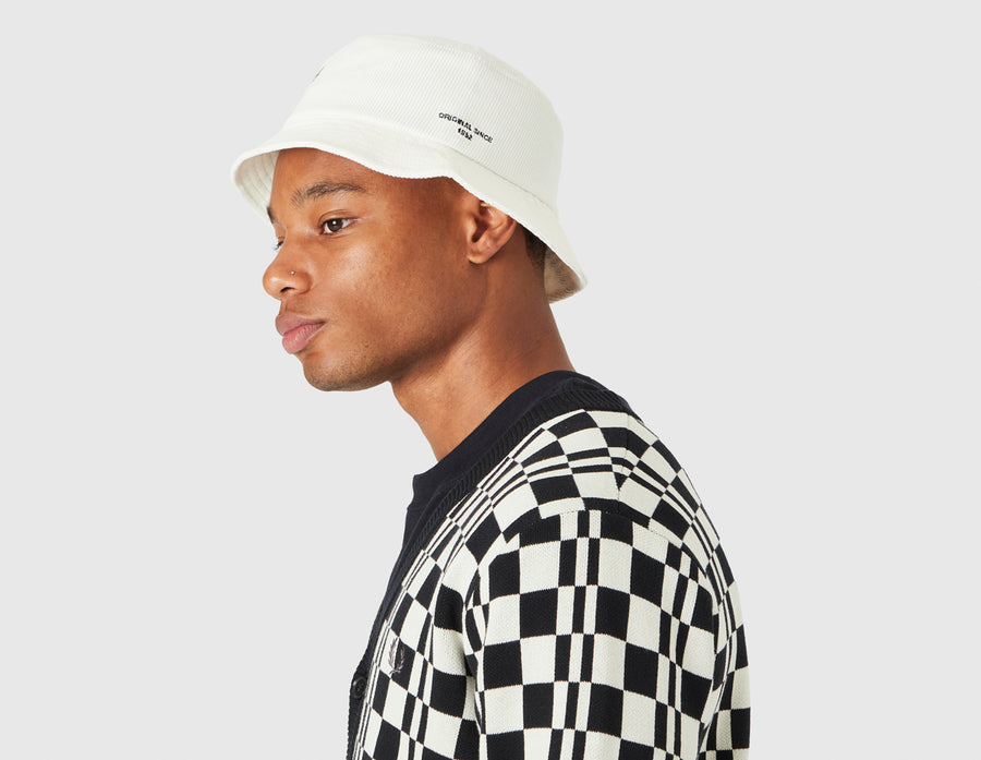Fred Perry Corduroy Bucket Hat / Ecru *do not publish*
