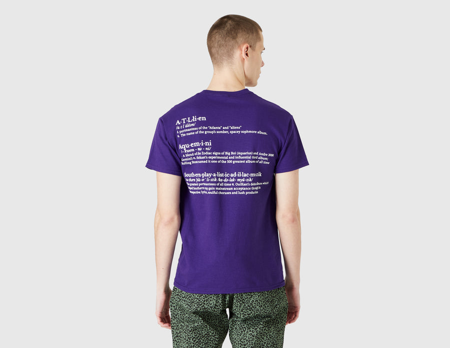 Pleasures Vocabulary T-shirt / Purple