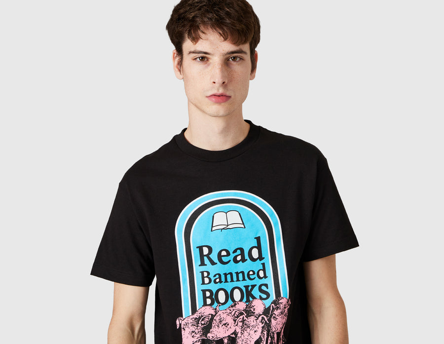 Pleasures Banned Books T-Shirt / Black