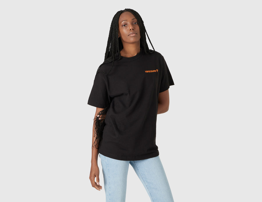 size? Vancouver Logo T-shirt / Black