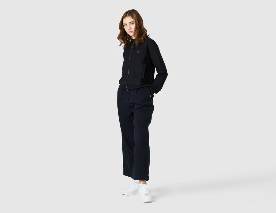Fred Perry Women's Cropped Wide Leg Trousers / Navy