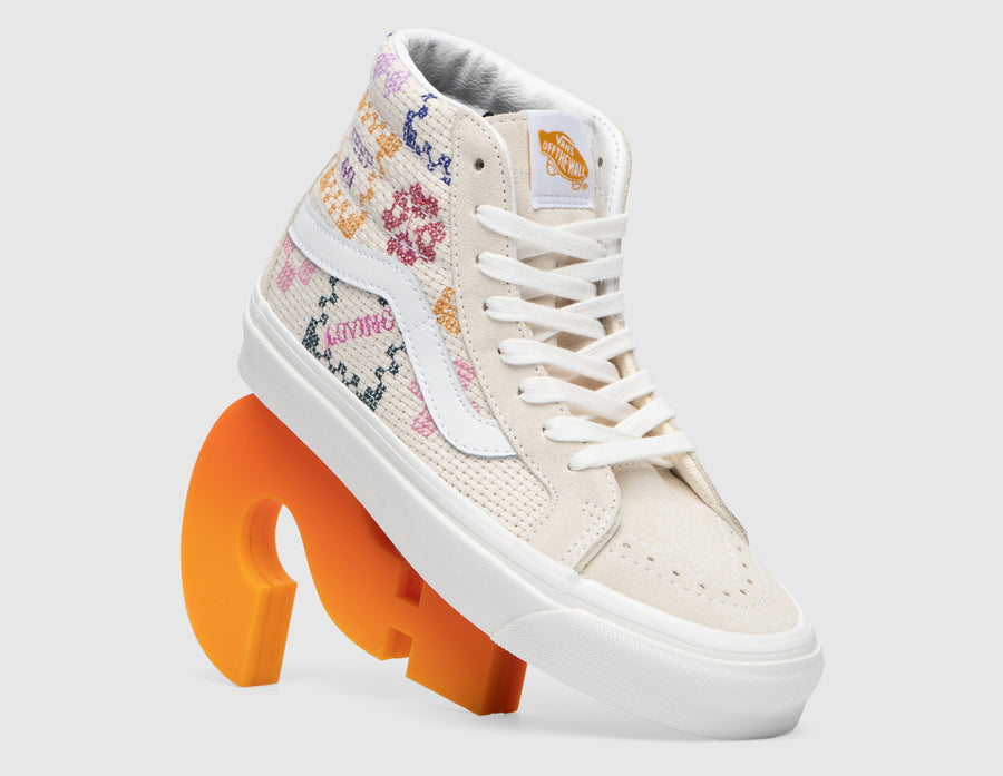 Vans Women's SK8-HI 38 DX Stitched Together Classic White